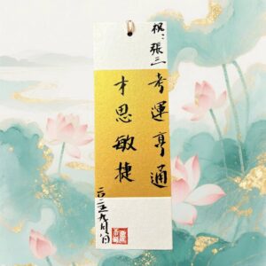 H15A Master Calligraphy Blessing (Single Sheet)