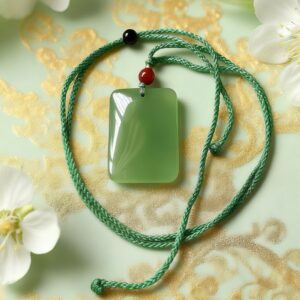 D149 Spring Green Rectangle Pendant(Random style)